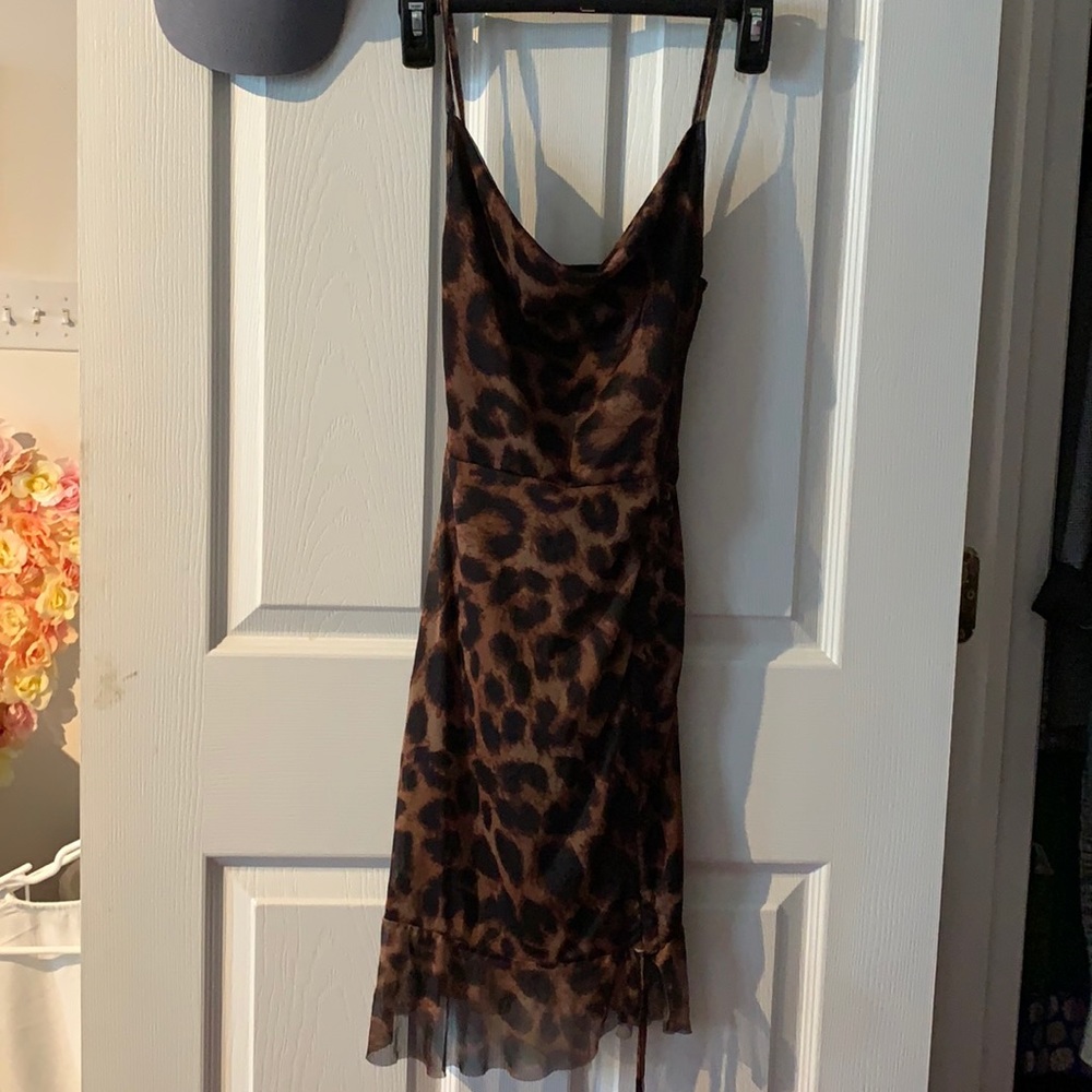 PrettyLittleThing cheetah print dress